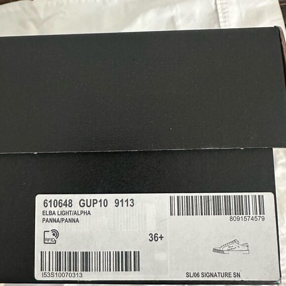 SAINT LAURENT COURT CLASSIC SL/06 EMBROIDERED SNEAKERS IN CANVAS AND LEATHER - Picture 11 of 14